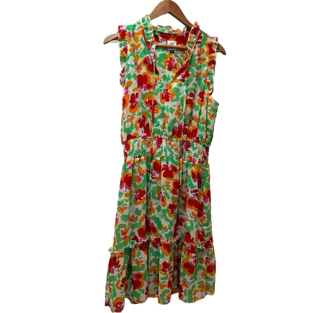 Cabi 6216 Spirit Dress Watercolor Floral Sleeveless Spring 2022 Size Medium